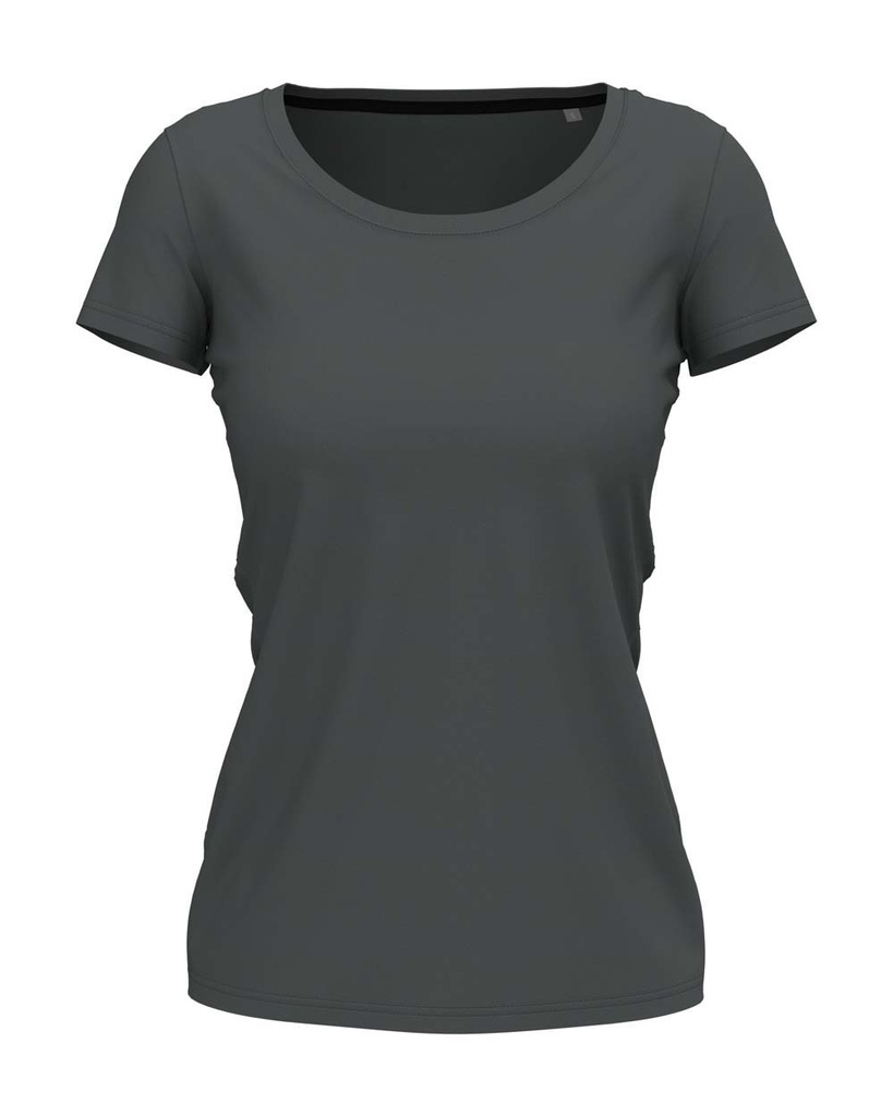 Koszulka Damska Slim Fit S9700 - Slate Grey (Solid)