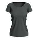 T-shirt damski slim S9700 - Slate Grey (Solid)