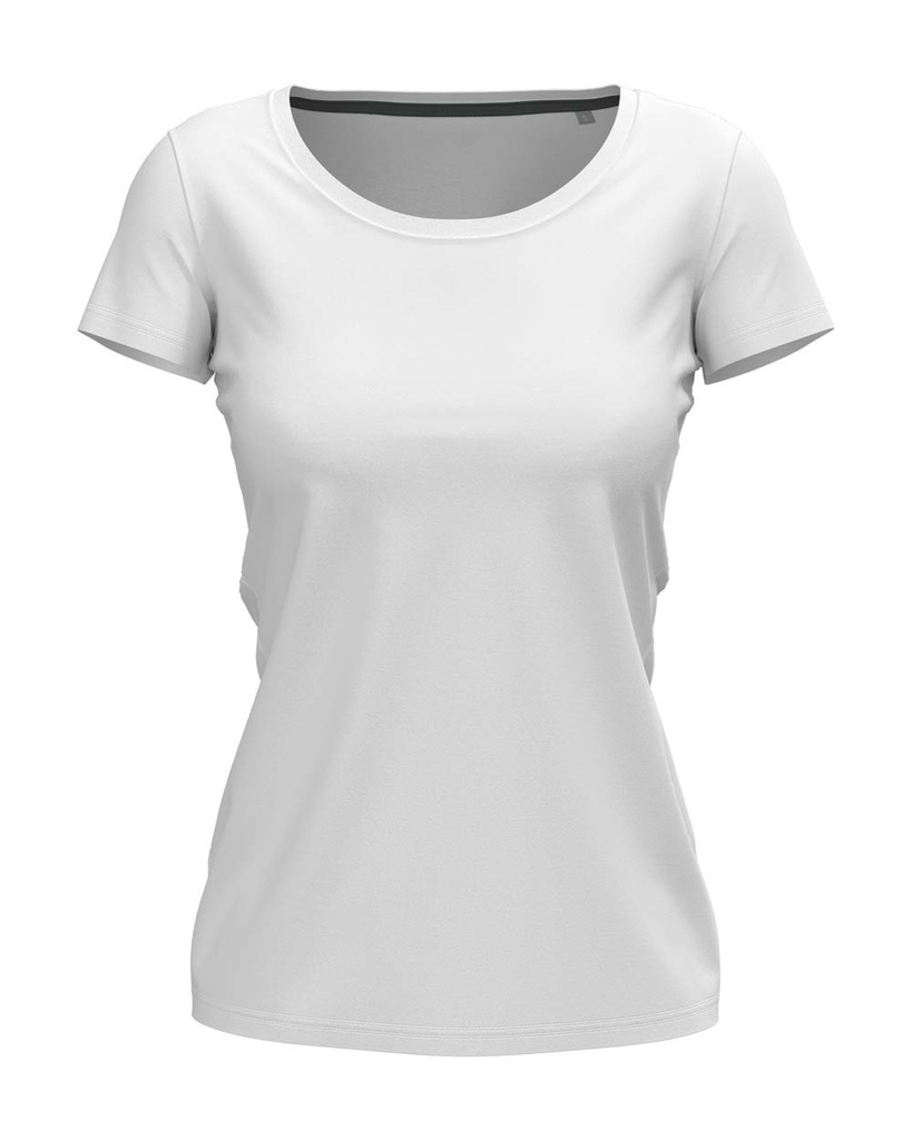T-shirt damski slim S9700 - White
