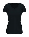 T-shirt Damski Slim Dekolt V S9710 - Blue Midnight