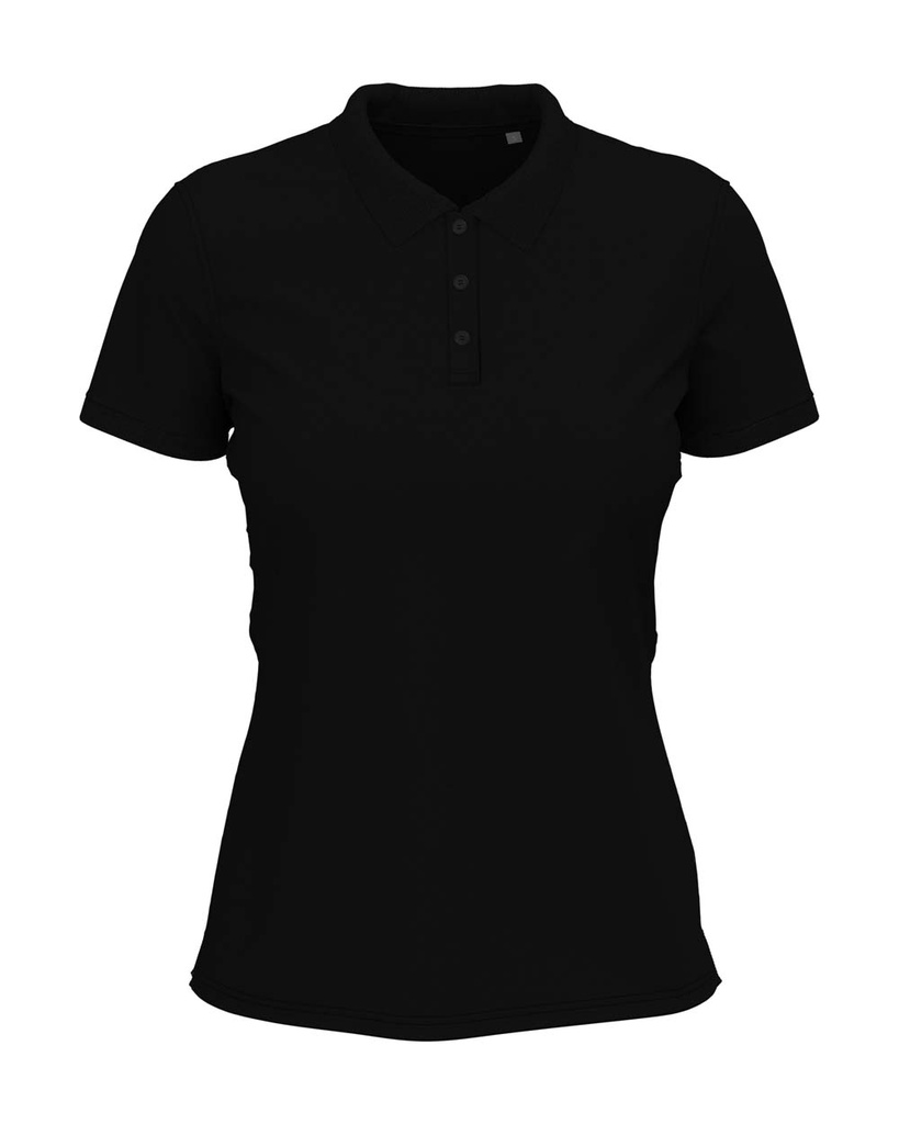 Koszulka Polo Damska Bawelniana S9740 - Black Opal