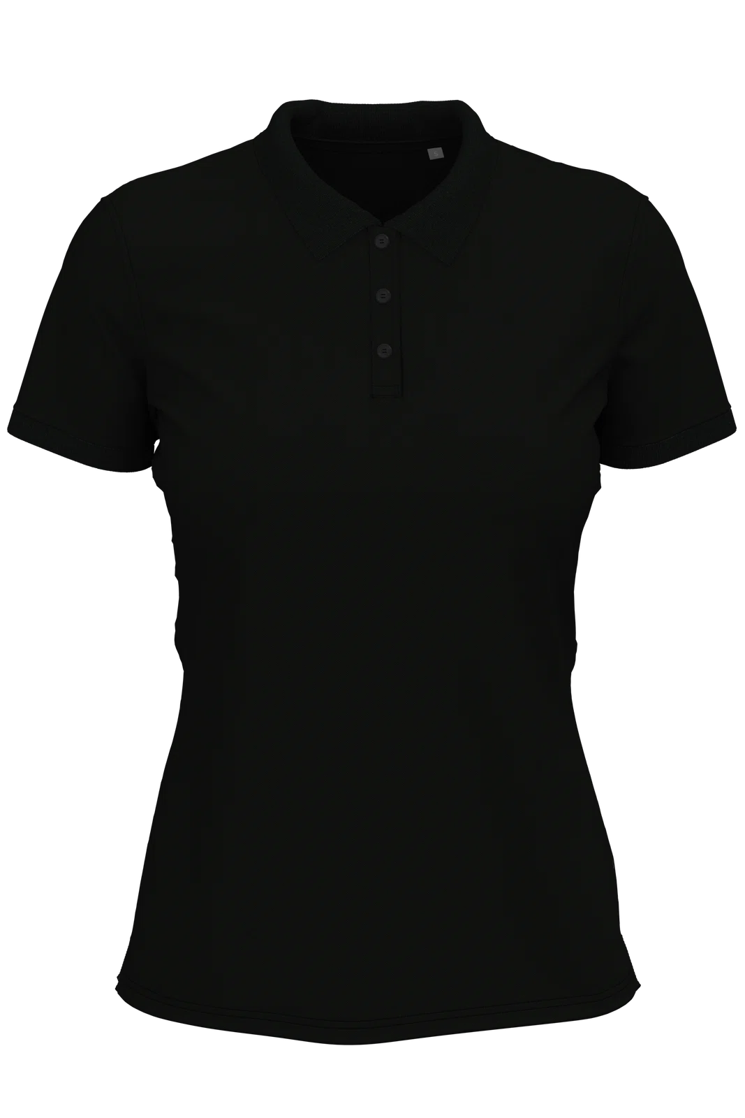 Koszulka Polo Damska Bawelniana S9740 - Black Opal