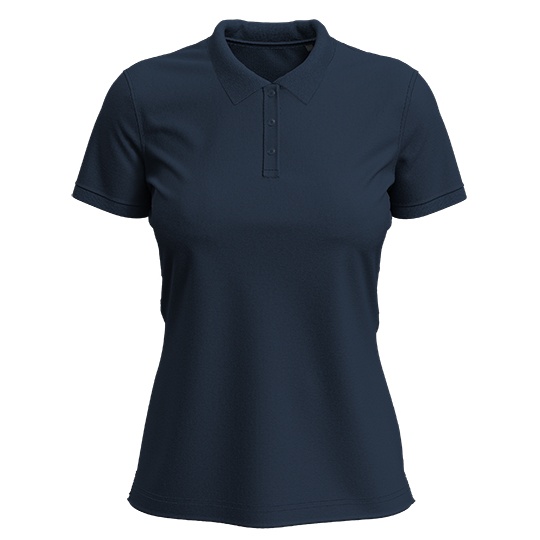 Koszulka Polo Damska Bawelniana S9740 - Blue Midnight
