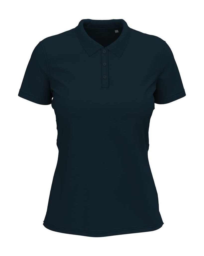 Koszulka Polo Damska Bawelniana S9740 - Marina Blue