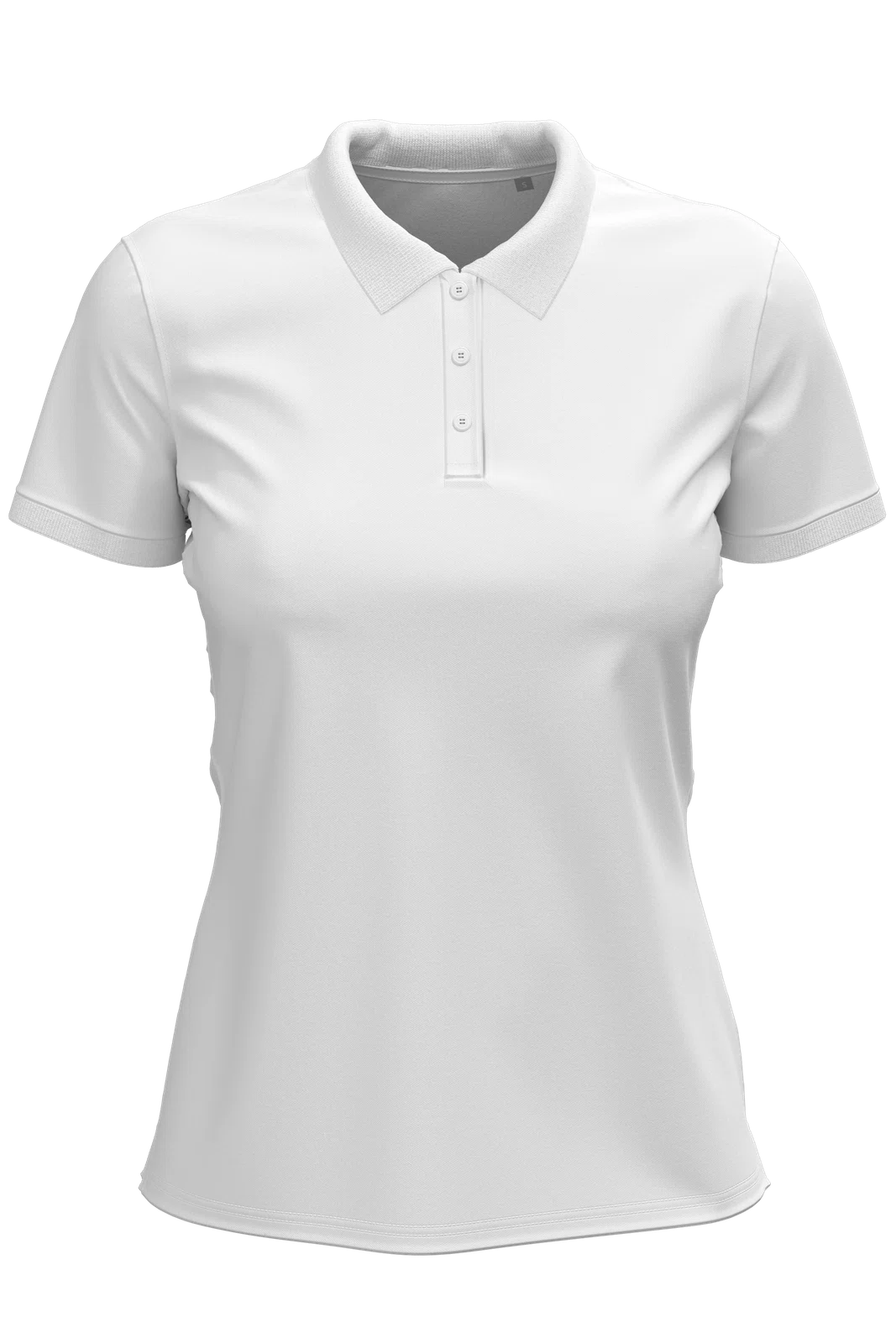 Koszulka Polo Damska Bawelniana S9740 - White