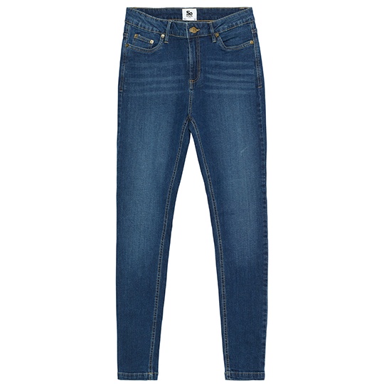 Jeansy Skinny Elastyczny Denim SD014 - Dark Blue Wash