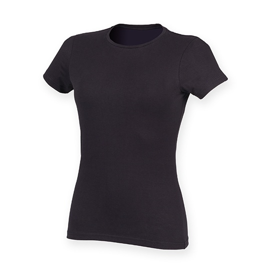 Damski T-shirt Slim SF121 - Navy