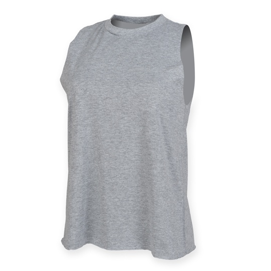 Damski top bez rekawow SF232 - Heather Grey