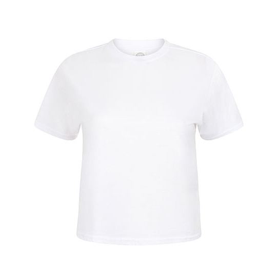 Damski T-shirt Krótki Oversize SF237 - White