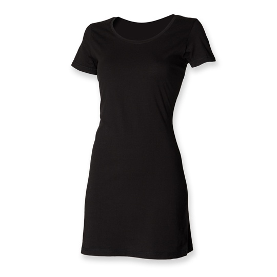 Sukienka T-shirtowa Slim SF257 - Black