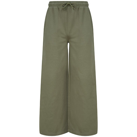 Spodnie Damskie Dresowe Polar Czesany SF431 - Khaki