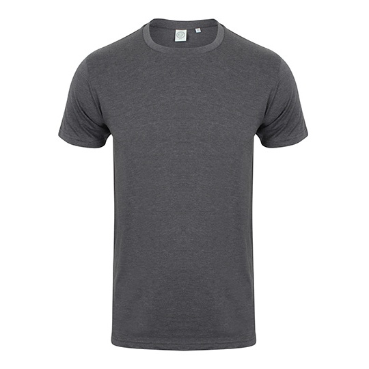 Męski T-shirt Slim Fit SFM121 - Heather Charcoal