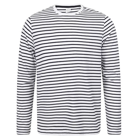 Koszulka Unisex Regularna Bawelniana SFM204 - White & Oxford Navy