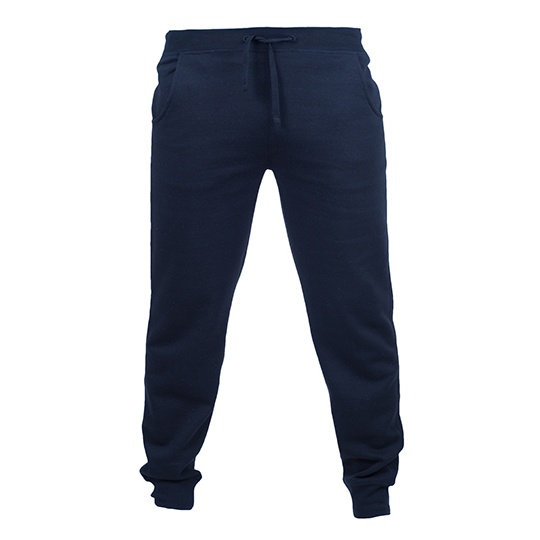 Joggery Męskie Slim Polar Czesany SFM425 - Navy