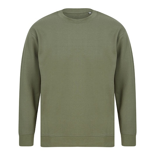 Bluza Nowoczesna Bawełniana z Recyklingu SFM530 - Khaki