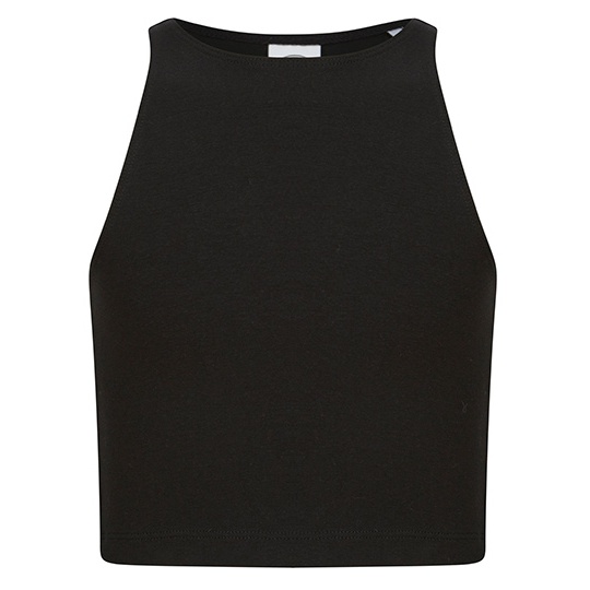 Dziecięcy top cropped SM106 - Black