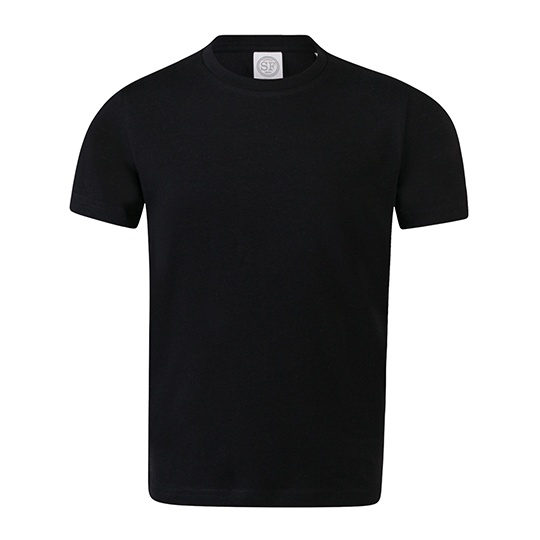 Koszulka Slim Bawelna Elastan SM121 - Black