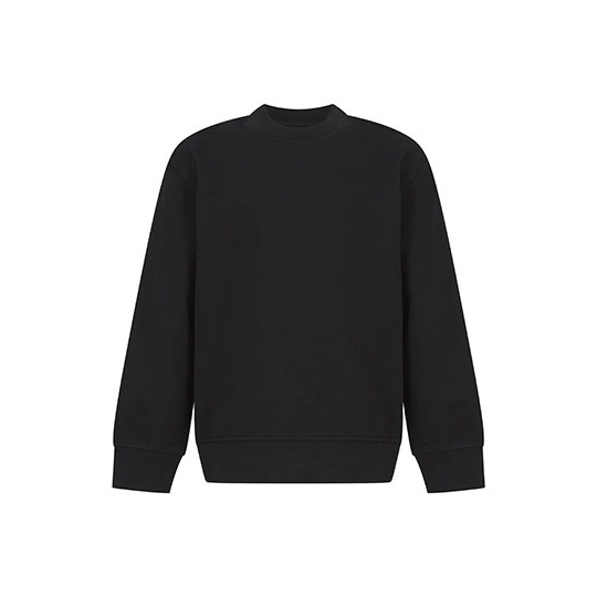 Bluza Dziecieca Oversize Bawelna Poliester Regenerowana SM530 - Black