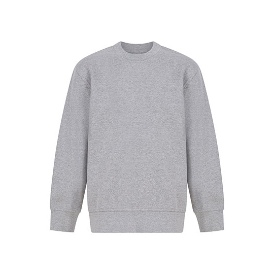 Bluza Dziecieca Oversize Bawelna Poliester Regenerowana SM530 - Heather Grey