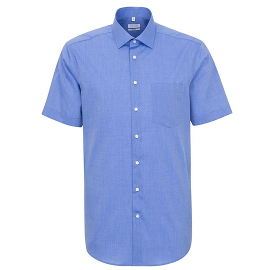 Koszula Meska Klasyczna Bawelniana SN003001 - Mid Blue