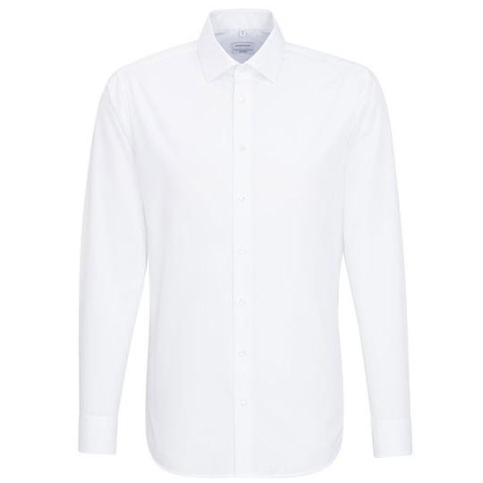 Koszula meska dopasowana z dlugim rekawem SN021000 - White