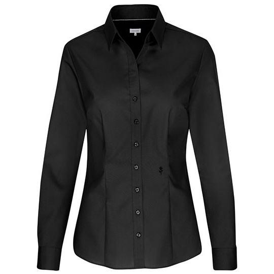Bluzka Damska Slim Fit Bawelniana Fil a Fil SN080613 - Black
