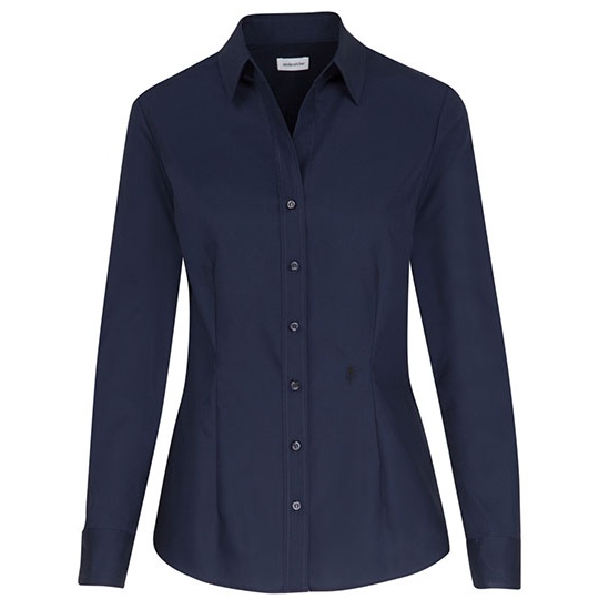 Bluzka Damska Slim Fit Bawelniana Fil a Fil SN080613 - Dark Blue