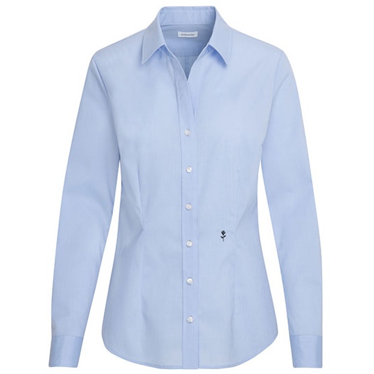 Bluzka Damska Slim Fit Bawełniana Fil a Fil SN080613 - Light Blue