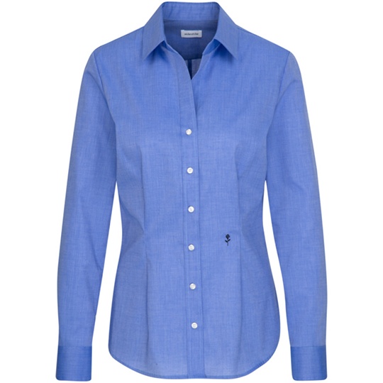 Bluzka Damska Slim Fit Bawelniana Fil a Fil SN080613 - Mid Blue