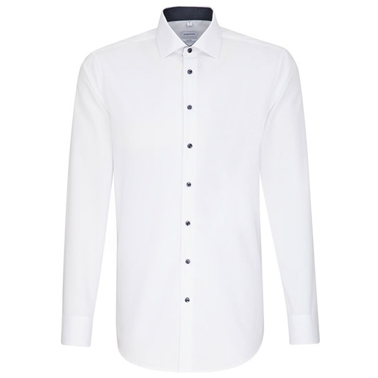 Koszula Meska Dopasowana Non-Iron SN293690 - White