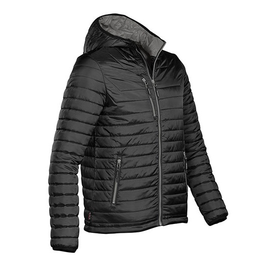 Kurtka Meska Klasyczna Wodoodporna Termiczna ST111 - Black & Charcoal