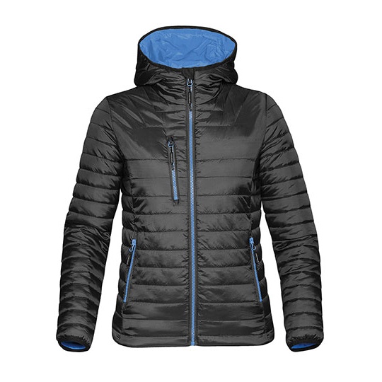 Kurtka Damska Klasyczna Ocieplana Wodoodporna ST111F - Black & Marine Blue