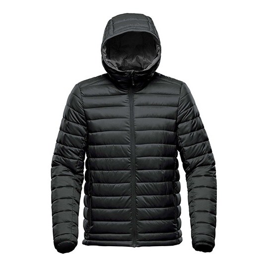 Kurtka Meska Termiczna z Kapturem ST121 - Black & Graphite