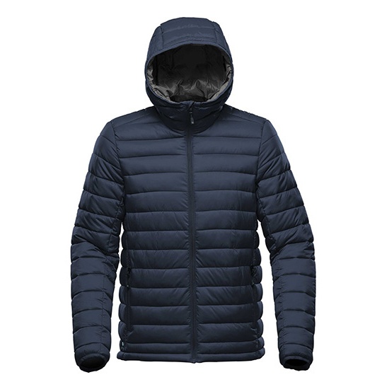 Kurtka Męska Termiczna z Kapturem ST121 - Navy & Graphite