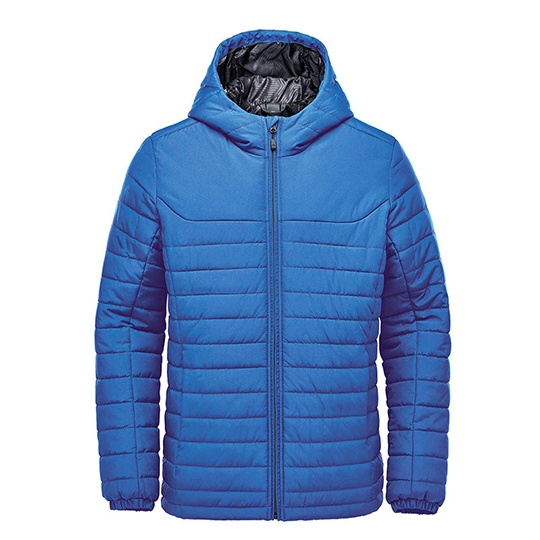 Meska pikowana bluza z kapturem ST125 - Azure Blue