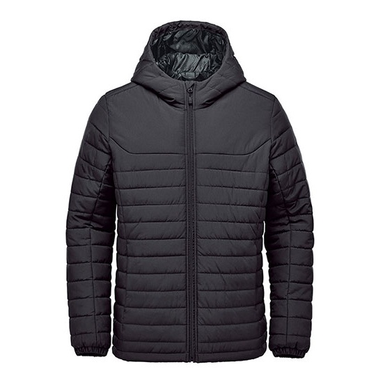 Meska pikowana bluza z kapturem ST125 - Black