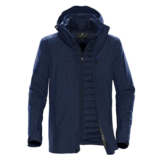 Kurtka 3 w 1 Wodoodporna Oddychajaca Izolowana ST128 - Navy & Navy