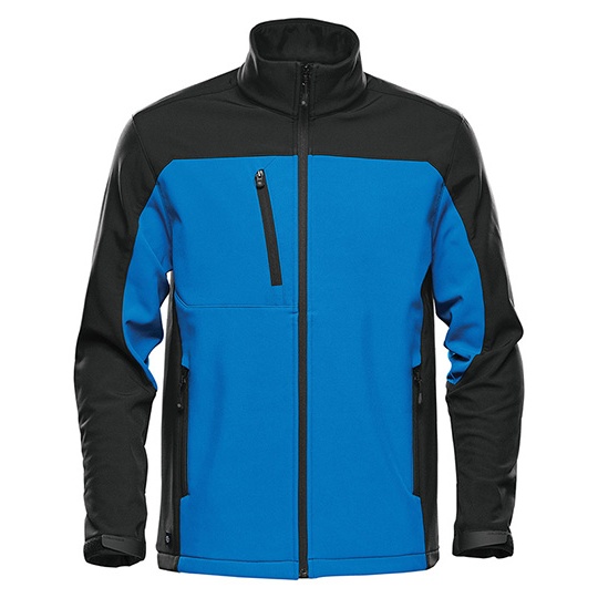 Kurtka Meska Softshell Wodoodporna Oddychajaca ST131 - Azure Blue & Black
