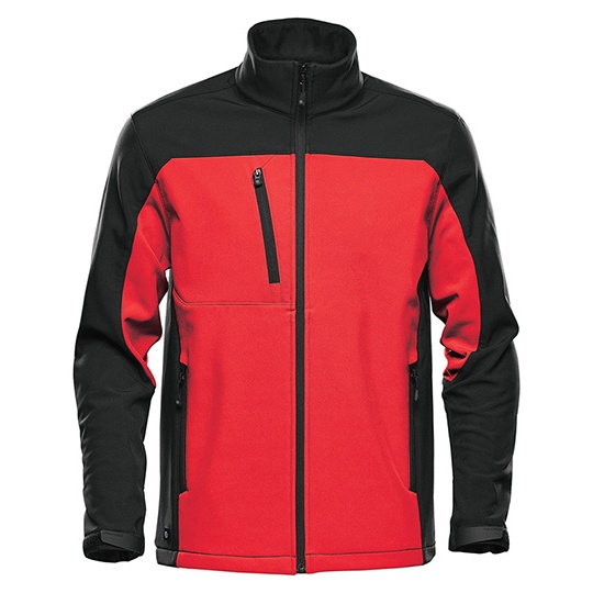 Kurtka Meska Softshell Wodoodporna Oddychajaca ST131 - Bright Red & Black