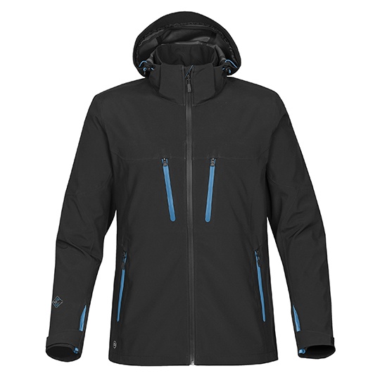 Kurtka Męska Softshell Wodoodporna ST83 - Black & Electric Blue