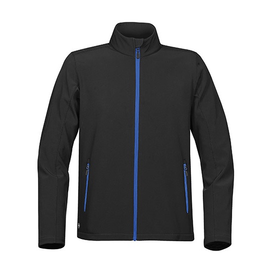 Kurtka Męska Softshell ST88 - Black & Azure Blue