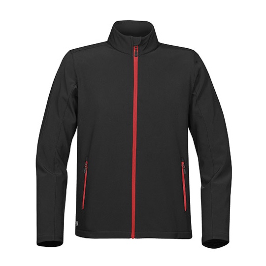 Kurtka Męska Softshell ST88 - Black & Bright Red