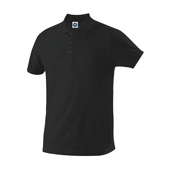 Koszulka Polo Meska Organiczna Bawelna Pique SW160 - Black