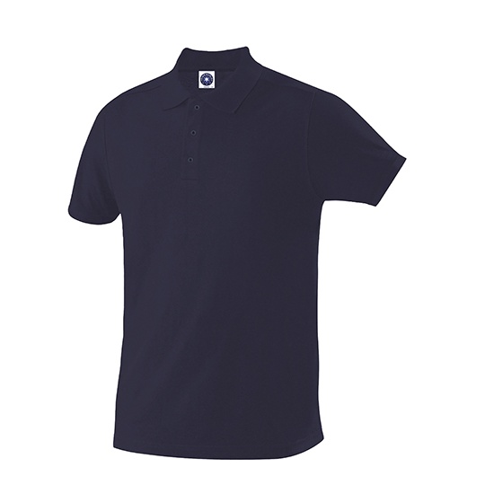 Koszulka Polo Męska Organiczna Bawełna Pique SW160 - Deep Navy