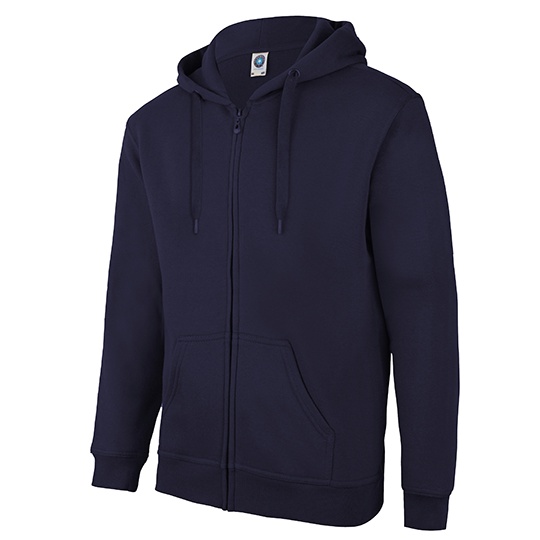 Bluza Rozpinana z Kapturem Bawelniana Czesana SW250 - Deep Navy
