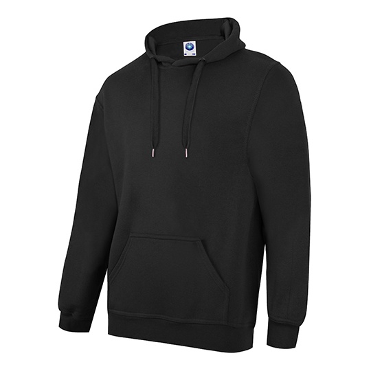 Bluza Klasyczna Czesana Bawelna SW271 - Black