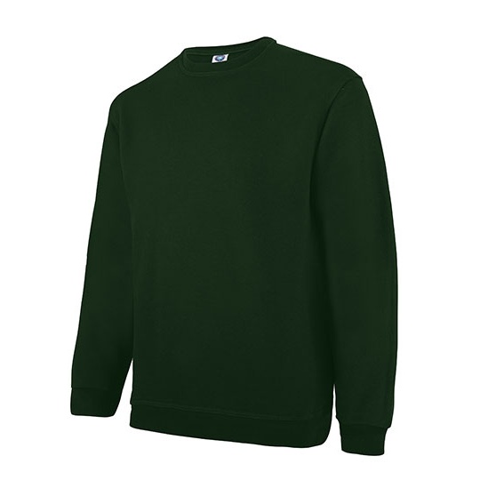 Bluza Klasyczna Czesana Bawelna Niekurczliwa SW298 - Bottle Green