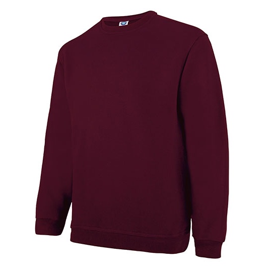 Bluza Klasyczna Czesana Bawelna Niekurczliwa SW298 - Burgundy