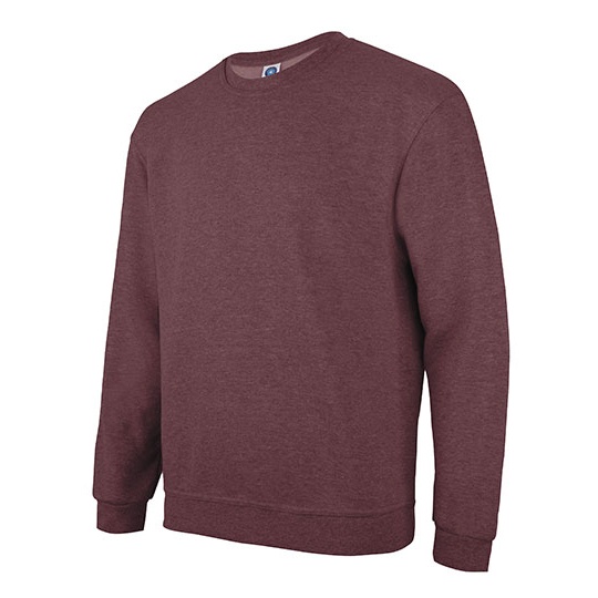 Bluza Klasyczna Czesana Bawelna Niekurczliwa SW298 - Burgundy Heather