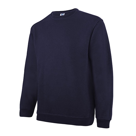 Bluza Klasyczna Czesana Bawelna Niekurczliwa SW298 - Deep Navy